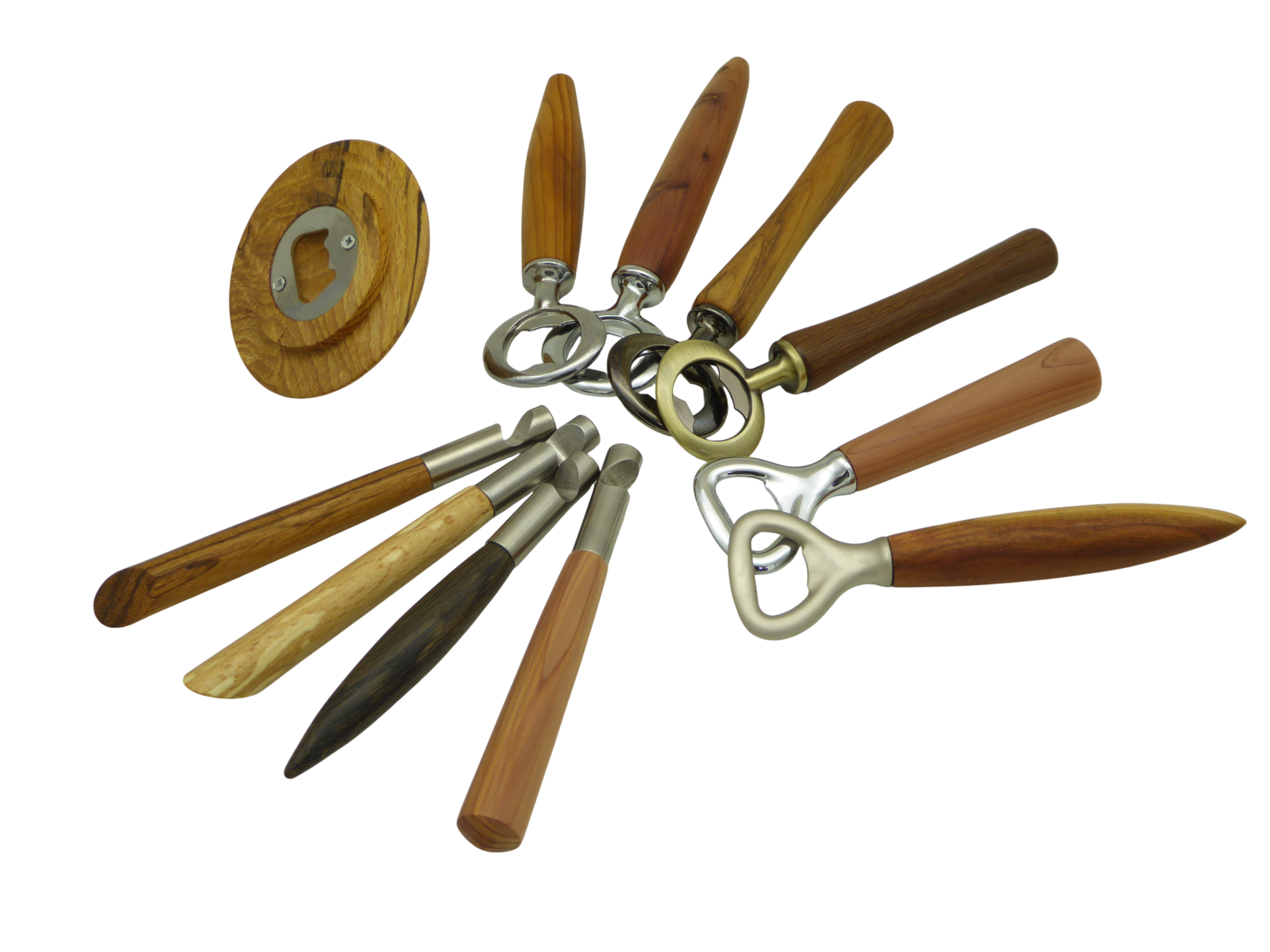 Flaschenöffner mit Holzgriff