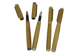 Füller oder Rollerball aus Whisky Fass Holz Modell "Slender"