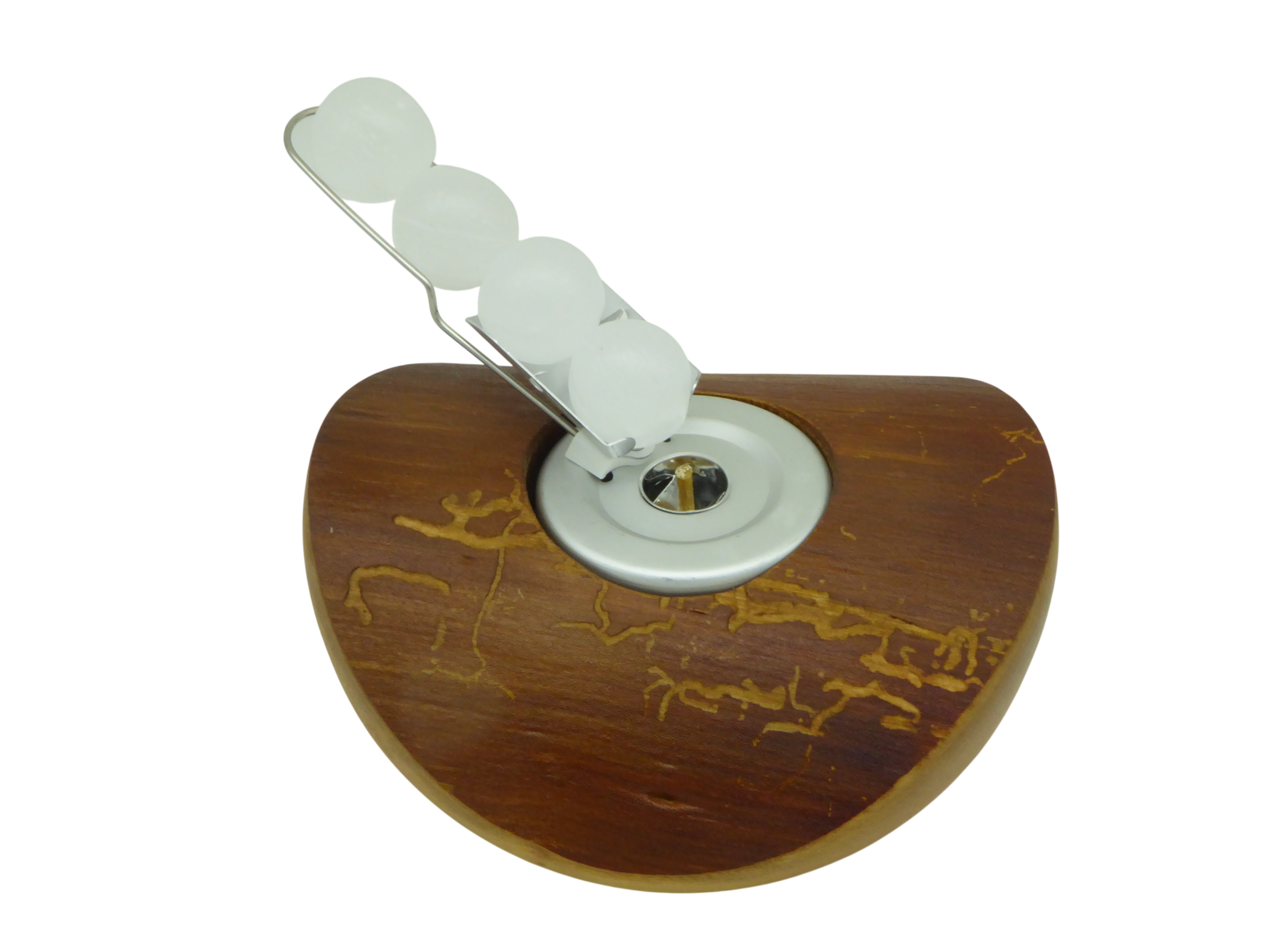 Holz Kerzenhalter mit Wachskugeln – Bild 10