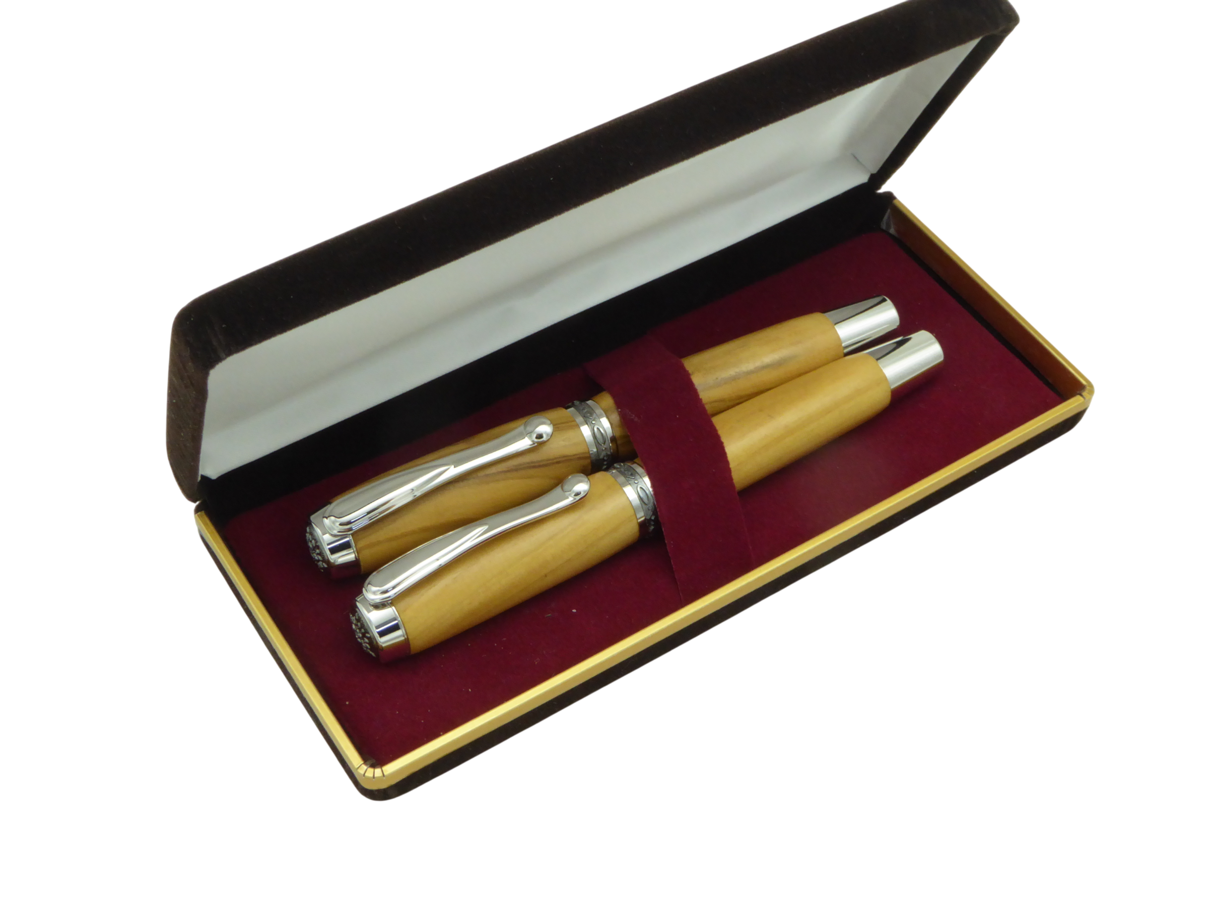 Set Rollerball und Füller Modell "Statesmen JR II Rhodium" – Bild 5